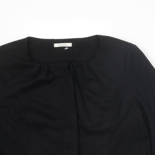 Kaliko Womens Black Jacket Size 14 Button