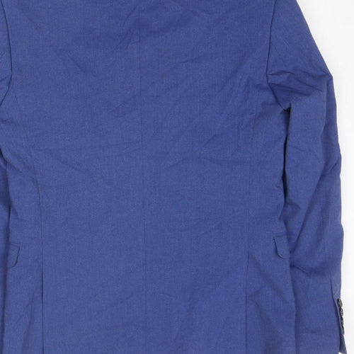 Selected Homme Mens Blue Polyester Jacket Suit Jacket Size 34 Regular