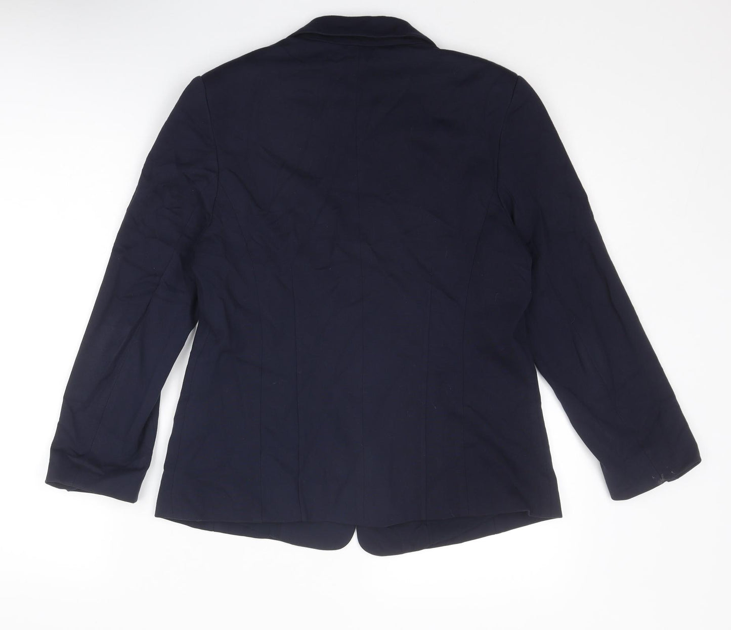 John Lewis Womens Blue Viscose Jacket Blazer Size 12