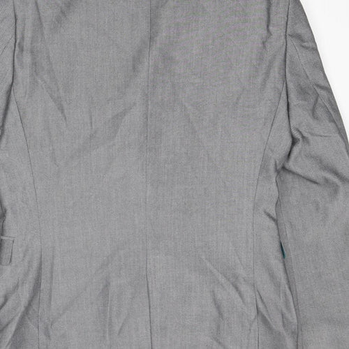 NEXT Mens Grey Polyester Jacket Suit Jacket Size 38 Regular