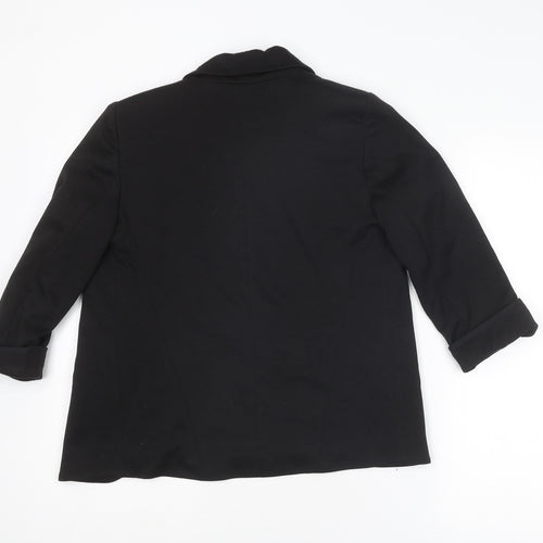 Topshop Womens Black Jacket Blazer Size 6