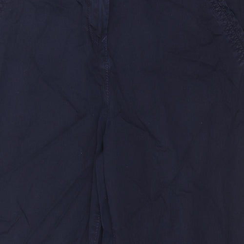 NEXT Mens Blue Cotton Chino Trousers Size 34 in Regular Zip