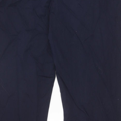 NEXT Mens Blue Cotton Chino Trousers Size 34 in Regular Zip