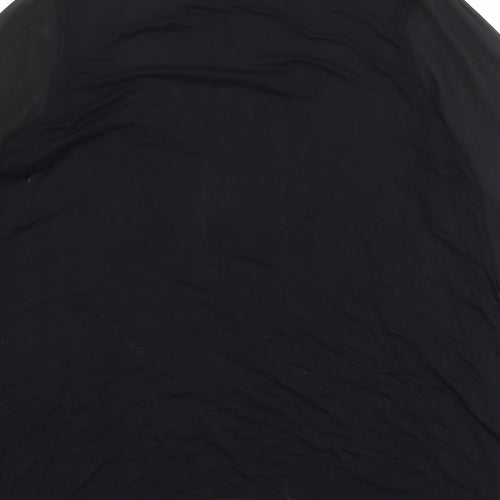 Marks and Spencer Womens Black Viscose Basic Blouse Size 16 Round Neck