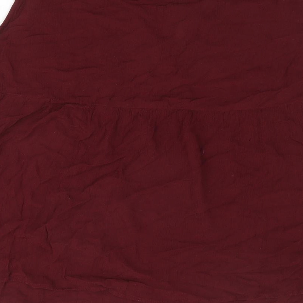 Body Flirt Womens Red Viscose Basic Tank Size 22 Round Neck