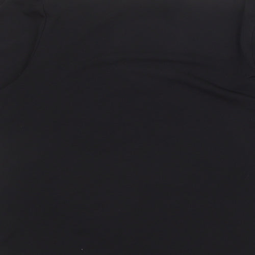 H&M Womens Black Polyester Basic Blouse Size S Round Neck
