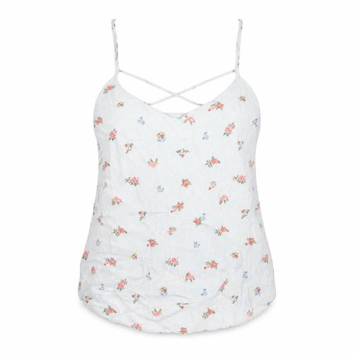 Warehouse Womens Grey Floral Viscose Camisole Tank Size 6 V-Neck