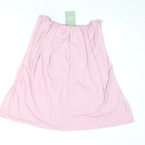 H&M Womens Pink Polyester Basic Tank Size S Round Neck