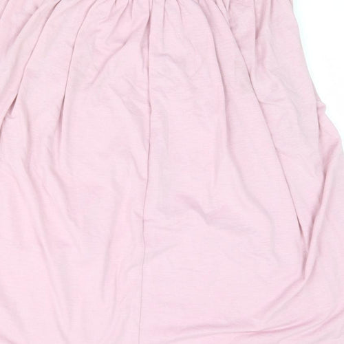 H&M Womens Pink Polyester Basic Tank Size S Round Neck