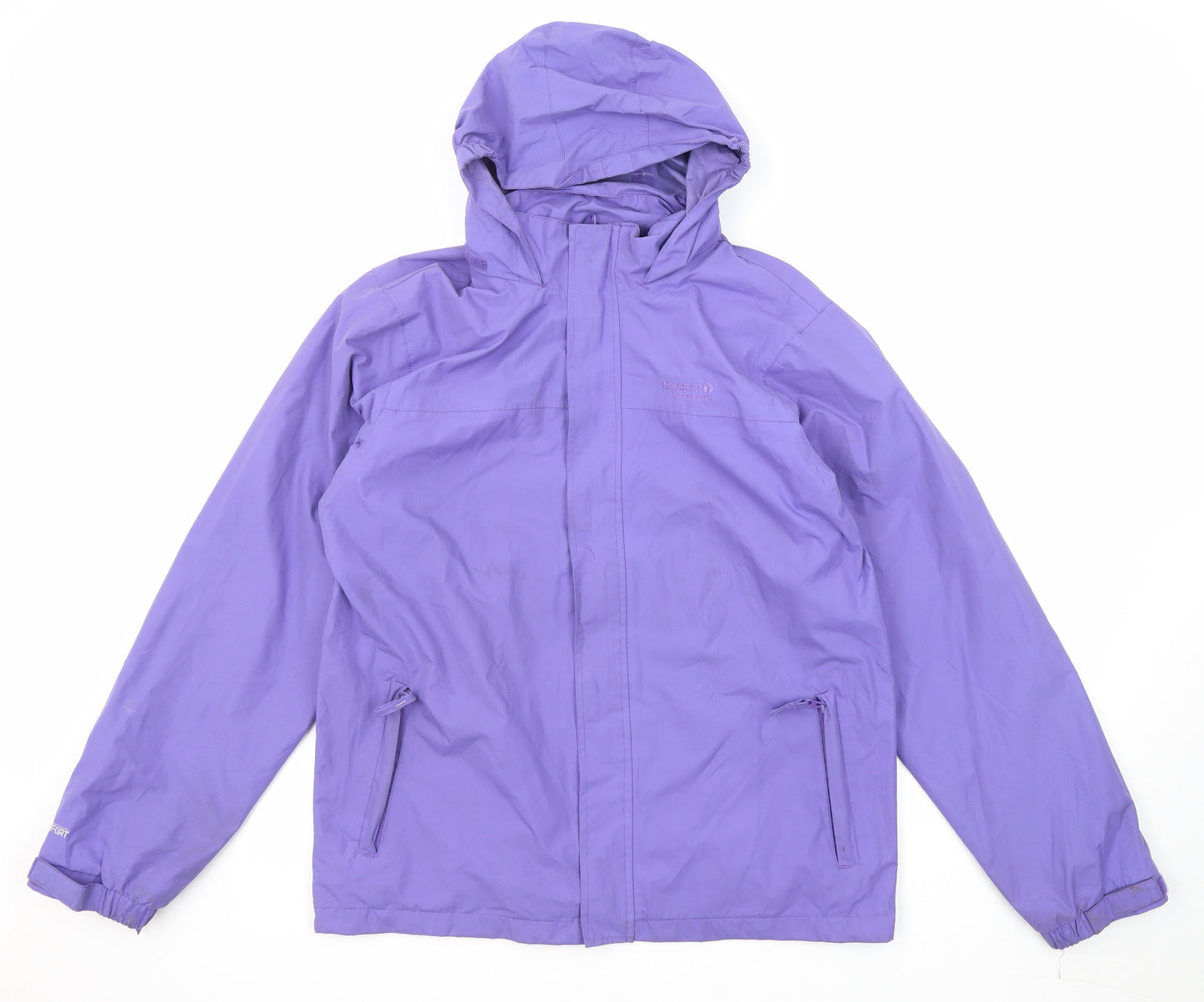 Regatta Girls Purple Rain Coat Coat Size 15-16 Years Zip