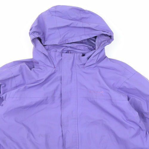 Regatta Girls Purple Rain Coat Coat Size 15-16 Years Zip