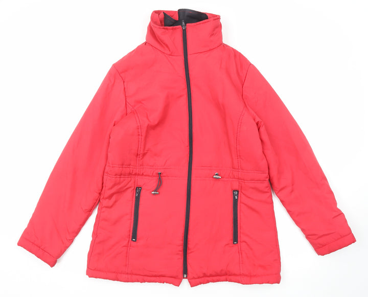 Anne De Lancay Womens Red Jacket Size S Zip