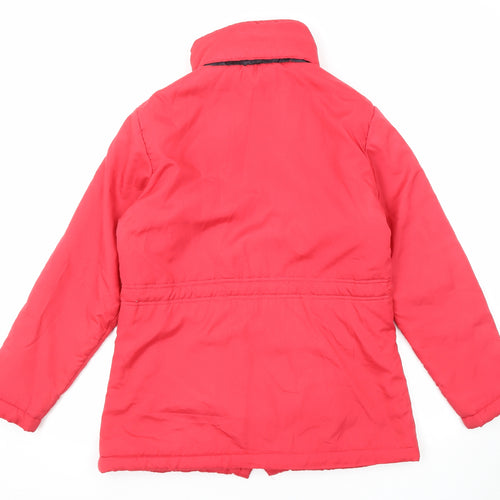 Anne De Lancay Womens Red Jacket Size S Zip