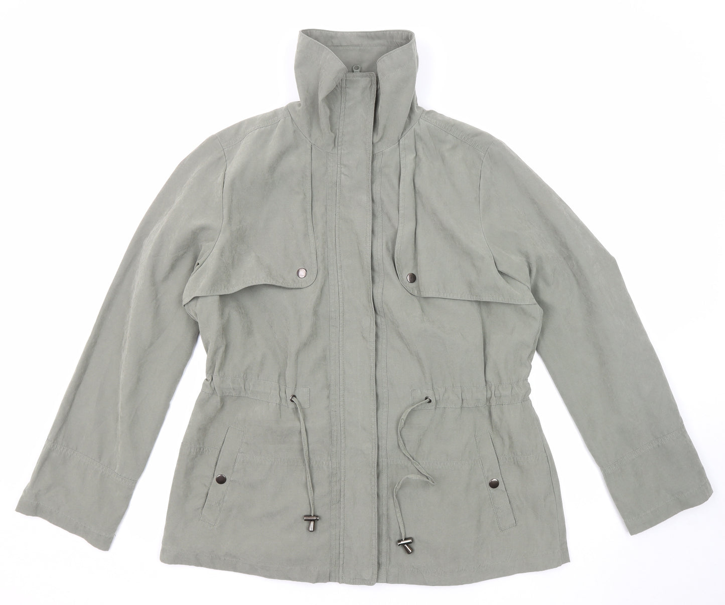Authentic Womens Green Jacket Size 10 Button