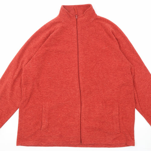 Mountain Warehouse Mens Red Jacket Size 2XL Zip