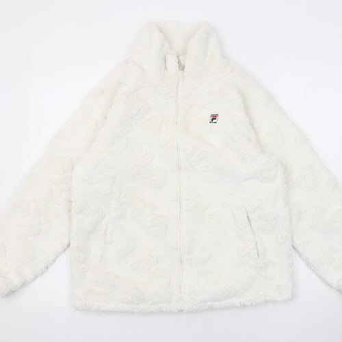 FILA Girls White Jacket Size 15-16 Years Zip