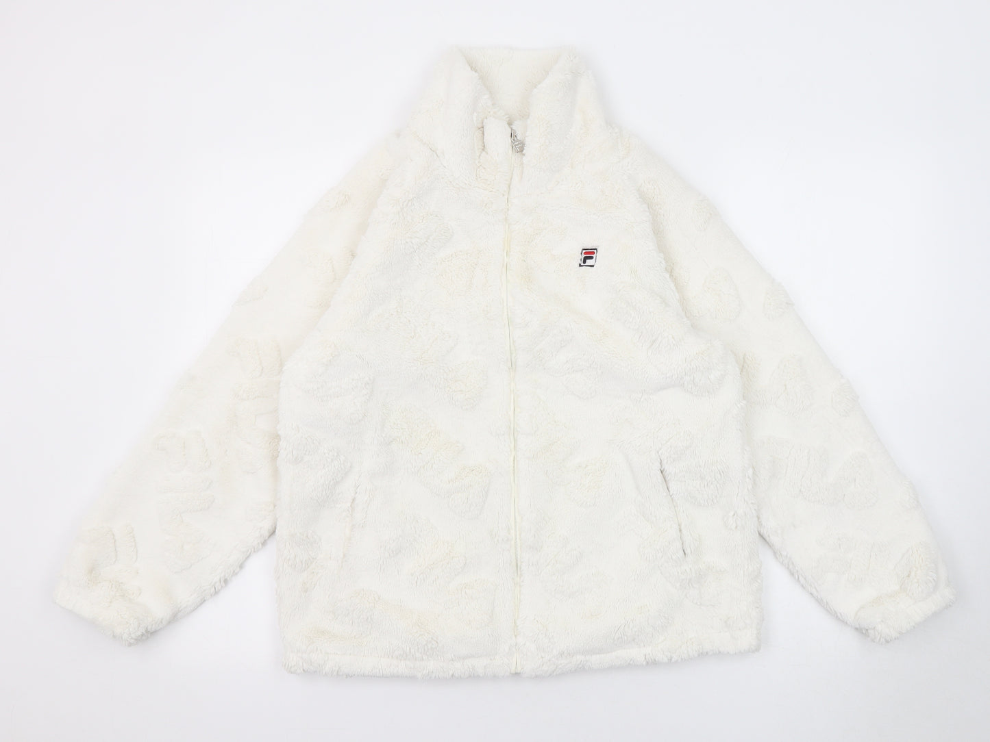 FILA Girls White Jacket Size 15-16 Years Zip