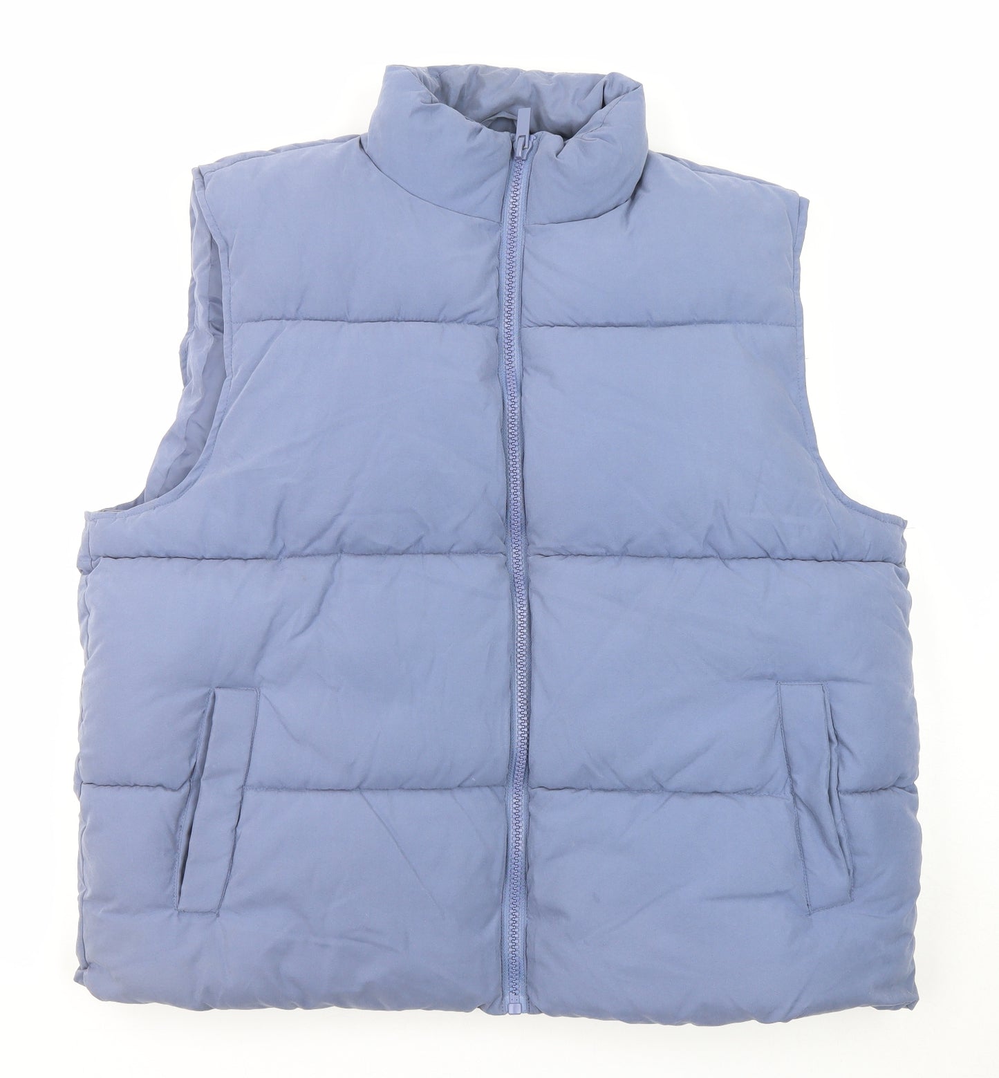 New Look Mens Blue Gilet Jacket Size XL Zip