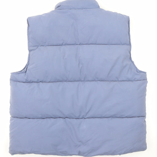 New Look Mens Blue Gilet Jacket Size XL Zip
