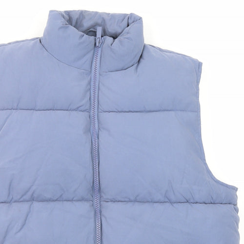 New Look Mens Blue Gilet Jacket Size XL Zip