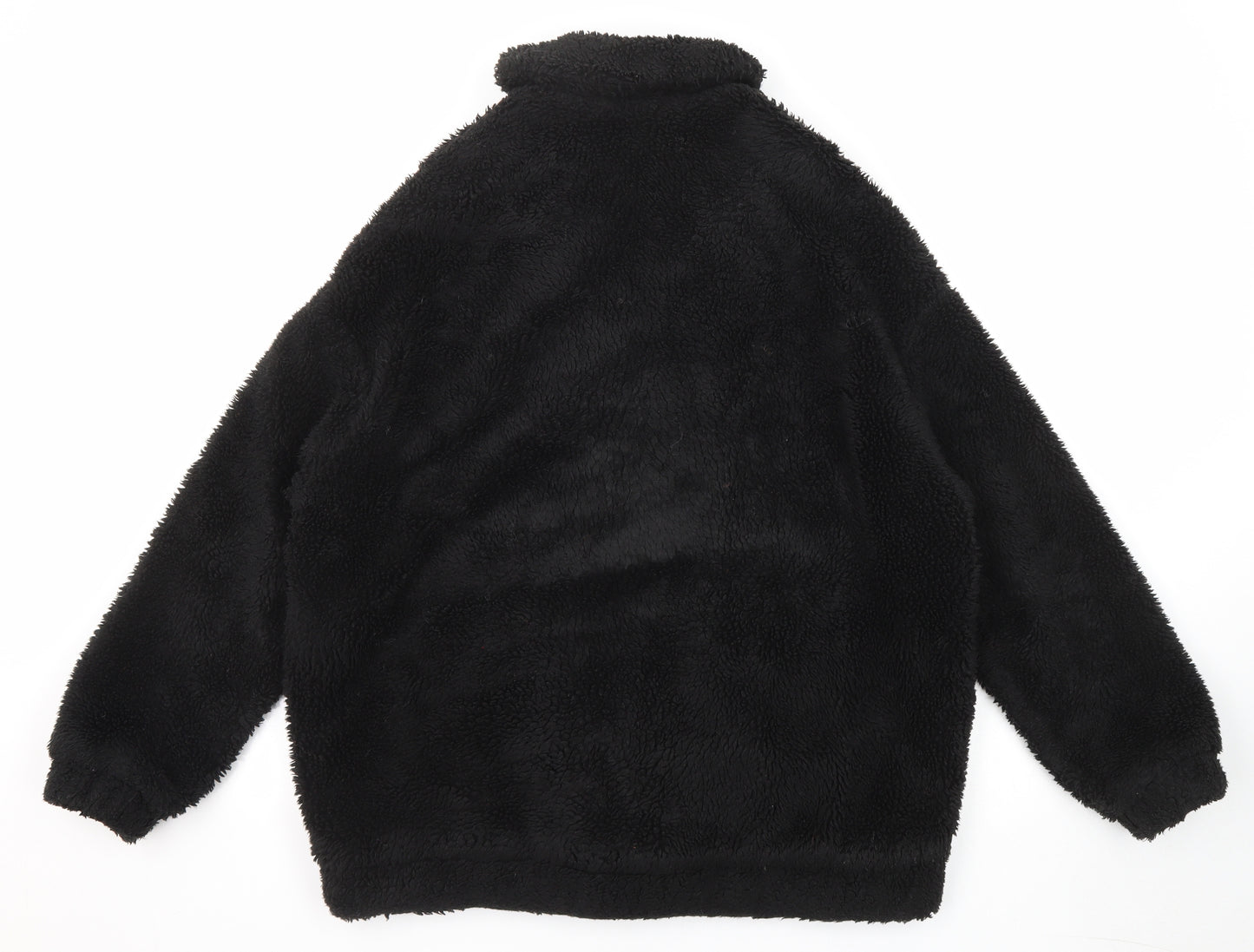 Urban Outfitters Womens Black Jacket Size S Zip - Teddy Style