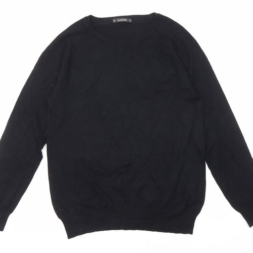 Dunnes Stores Womens Black Round Neck Viscose Pullover Jumper Size M