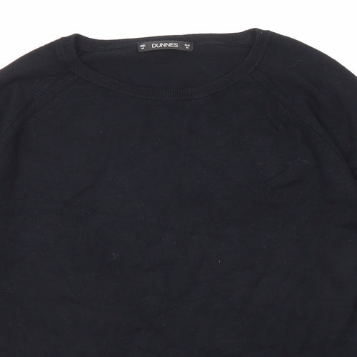 Dunnes Stores Womens Black Round Neck Viscose Pullover Jumper Size M