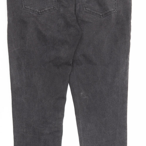 Gap Womens Black Cotton Straight Jeans Size 36 in Regular Zip