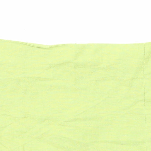 Light Before Dark Womens Green Cotton Mini Skirt Size M Zip