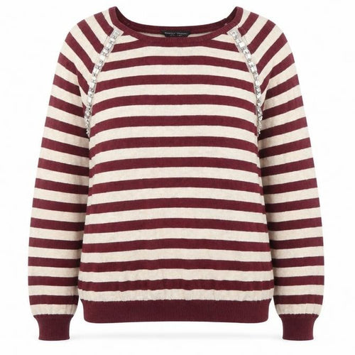 Dorothy Perkins Womens Purple Round Neck Plaid Cotton Pullover Jumper Size 16