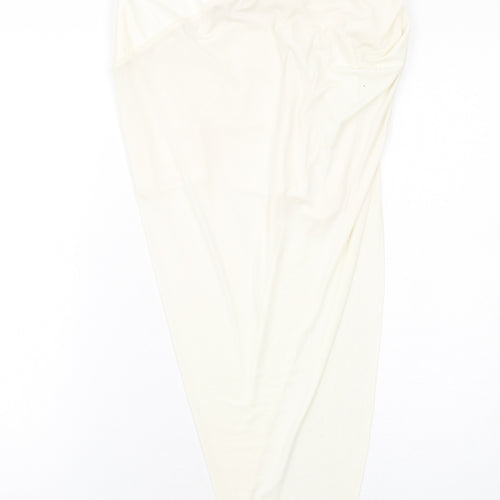 HOUSE OF CB Womens White Polyester Bandage Skirt Size S Zip