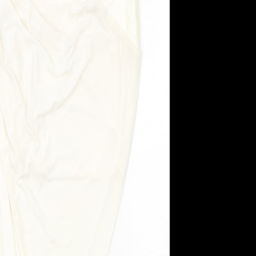 HOUSE OF CB Womens White Polyester Bandage Skirt Size S Zip