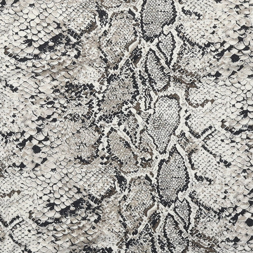 Marks and Spencer Womens Beige Animal Print Viscose Basic T-Shirt Size 8 Round Neck - Snakeskin Pattern