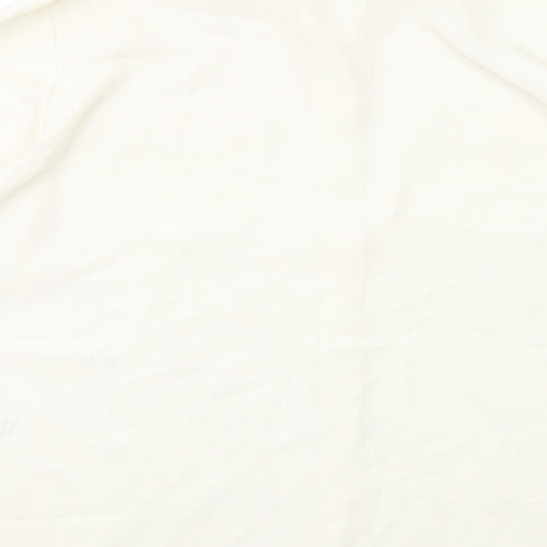 Marks and Spencer Womens Ivory Polyester Basic Button-Up Size 18 Collared