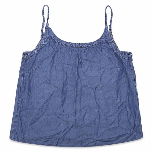 Encuentro Womens Blue Lyocell Camisole Tank Size 14 Scoop Neck
