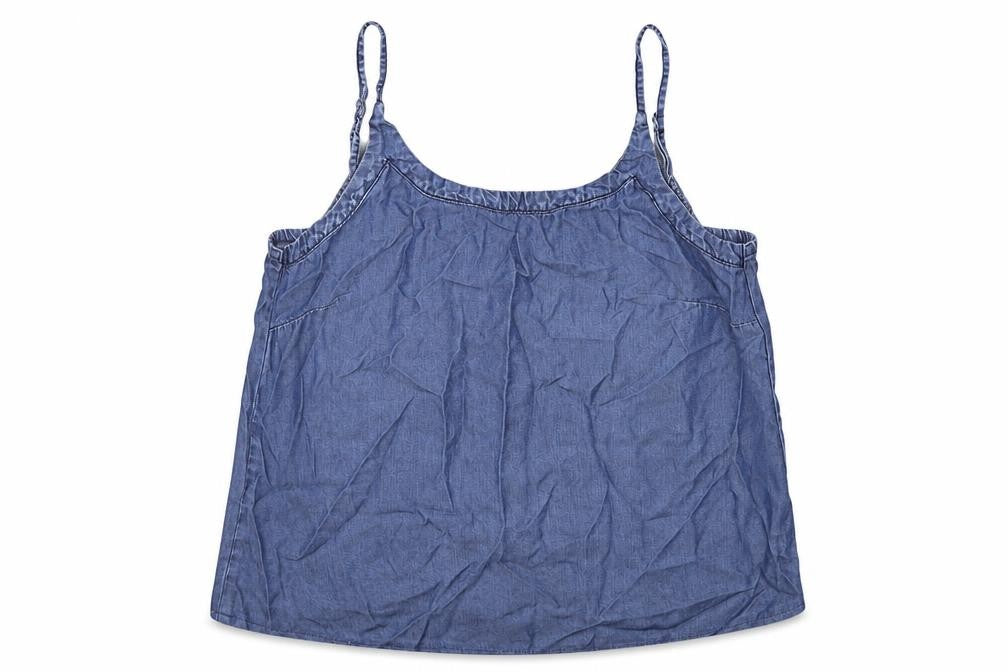 Encuentro Womens Blue Lyocell Camisole Tank Size 14 Scoop Neck