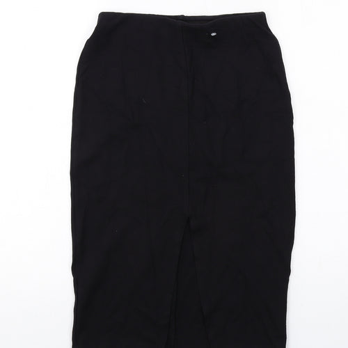 Dorothy Perkins Womens Black Viscose Straight & Pencil Skirt Size 8