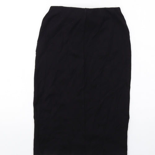 Dorothy Perkins Womens Black Viscose Straight & Pencil Skirt Size 8