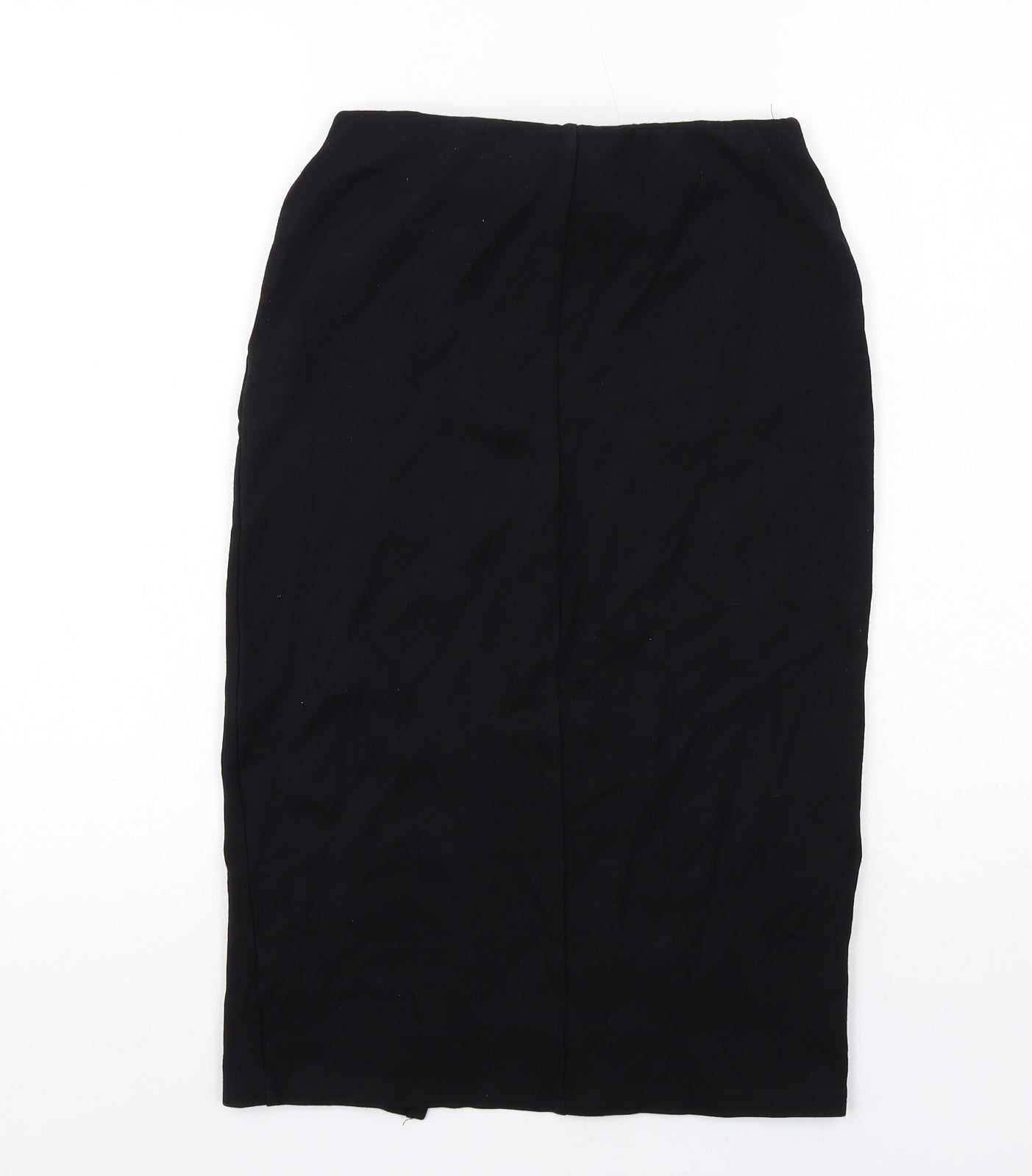 Dorothy Perkins Womens Black Viscose Straight & Pencil Skirt Size 8