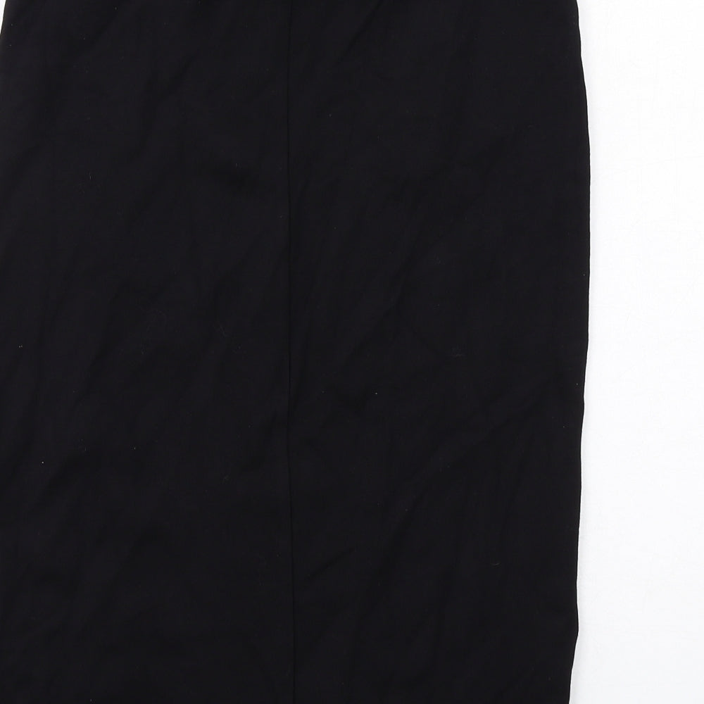 Dorothy Perkins Womens Black Viscose Straight & Pencil Skirt Size 8