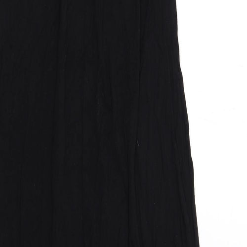 AX Paris Womens Black Viscose Maxi Size 14 Boat Neck Pullover - Embellished Neckline