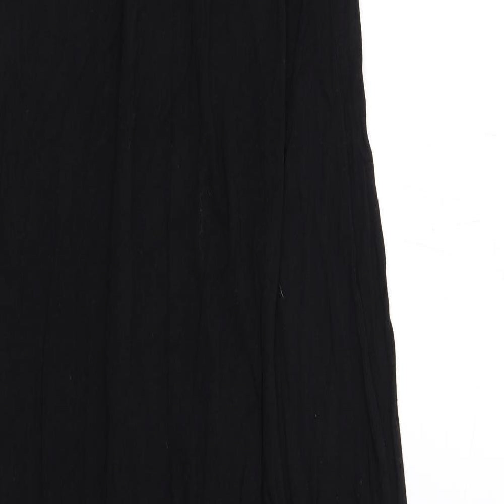 AX Paris Womens Black Viscose Maxi Size 14 Boat Neck Pullover - Embellished Neckline