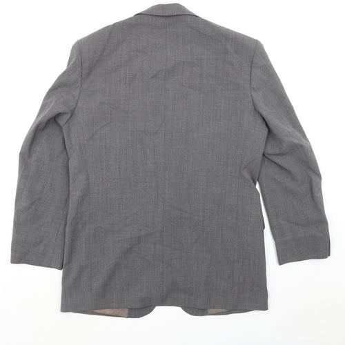 Marks and Spencer Mens Grey Polyester Jacket Suit Jacket Size 40 Regular