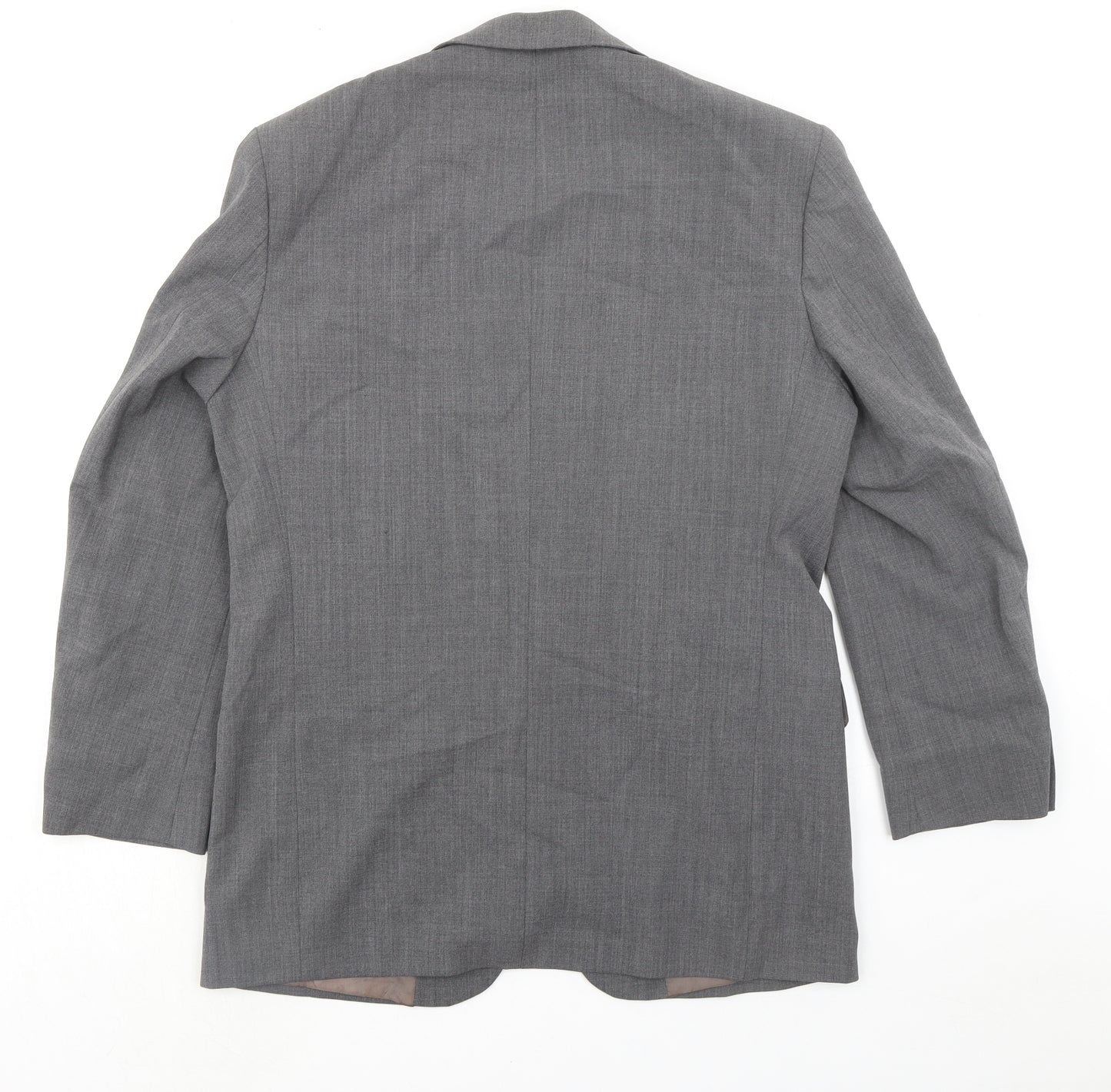Marks and Spencer Mens Grey Polyester Jacket Suit Jacket Size 40 Regular