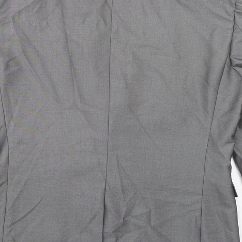 NEXT Mens Grey Polyester Jacket Suit Jacket Size 38 Regular