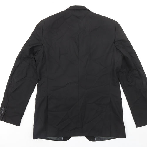 Marks and Spencer Mens Black Polyester Jacket Suit Jacket Size 42 Big & Tall