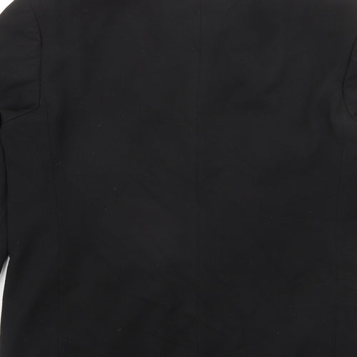 Copperstone Tailoring Mens Black Polyester Jacket Blazer Size 38 Regular