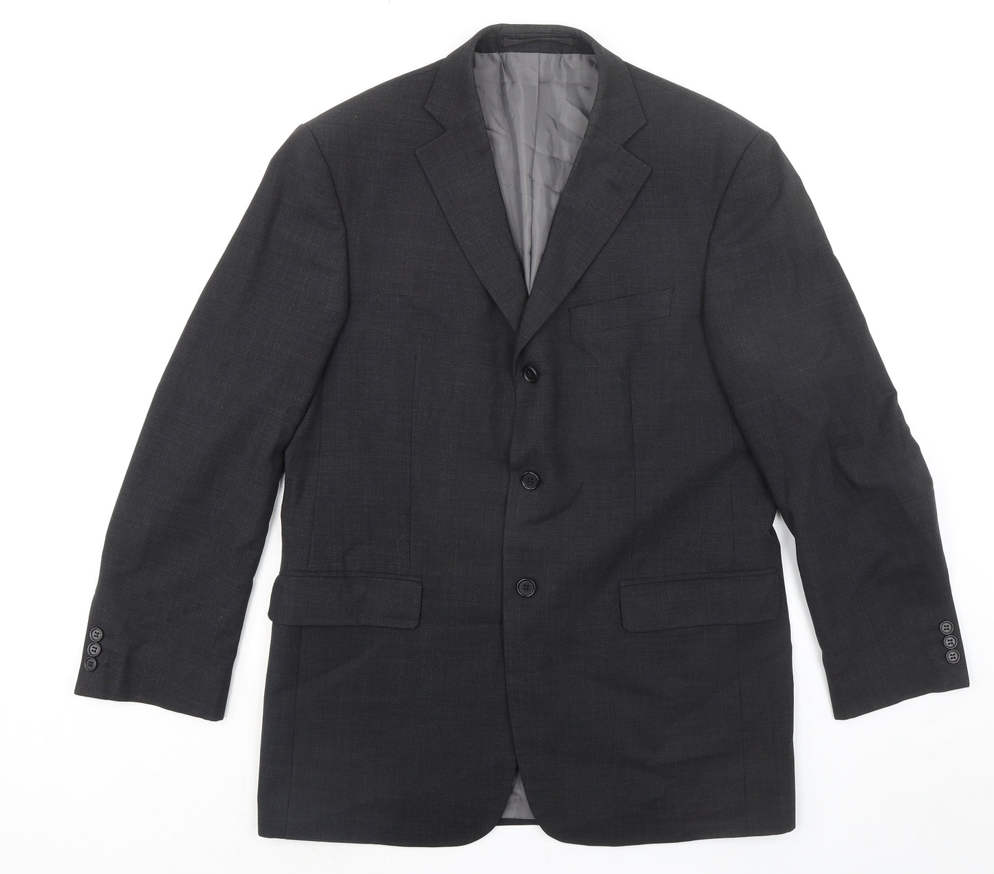 Marks and Spencer Mens Grey Polyester Jacket Suit Jacket Size 40 Regular