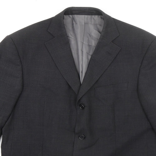 Marks and Spencer Mens Grey Polyester Jacket Suit Jacket Size 40 Regular