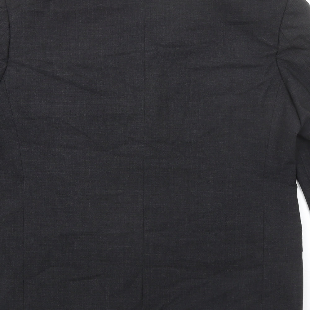 Marks and Spencer Mens Grey Polyester Jacket Suit Jacket Size 40 Regular